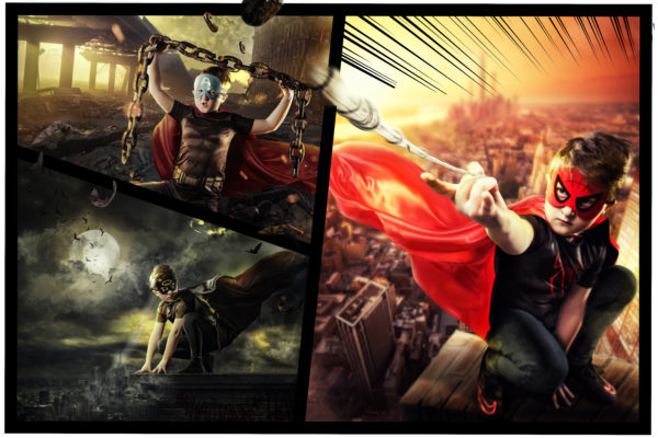 Superhero-comic-composite